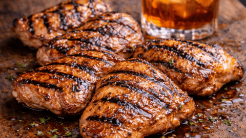 Bourbon Citrus Grilled Chicken Thighs: Big Green Egg Recipe - The