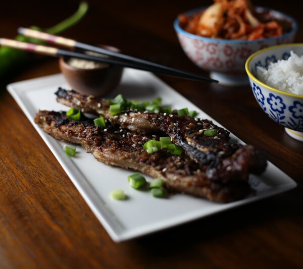 Kalbi Korean BBQ on the Big Green Egg