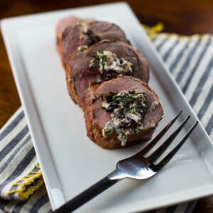 Stuffed Pork Tenderloin Mediterranean Style