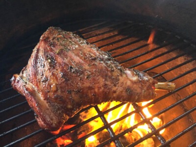 Smoked Leg of Lamb on the Big Green Egg - The BBQ Buddha