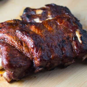 Big Green Egg Ribs and Chicken