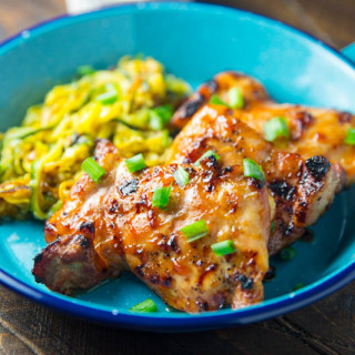 Big Green Egg Sweet and Sour Chicken Thighs