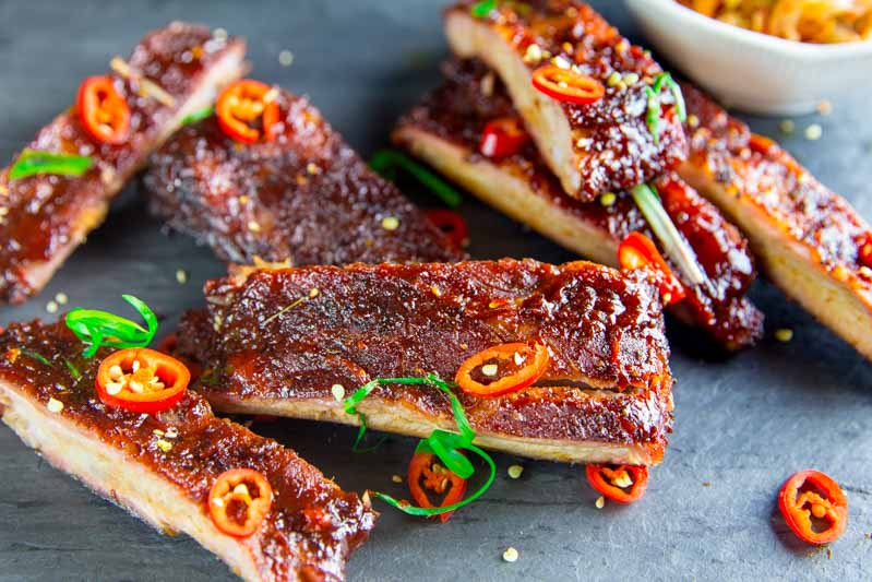 Smoked Spicy Korean Spare Ribs