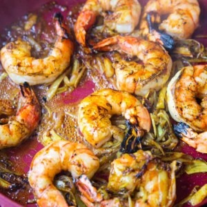 Grilled Vadouvan Curry Shrimp