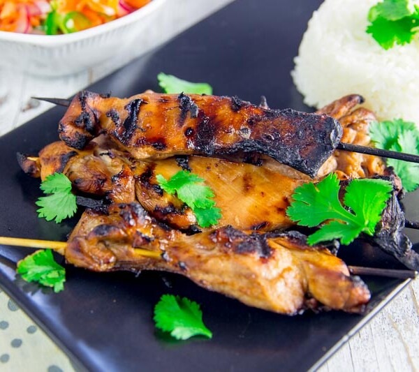 Grilled Filipino Chicken Skewers