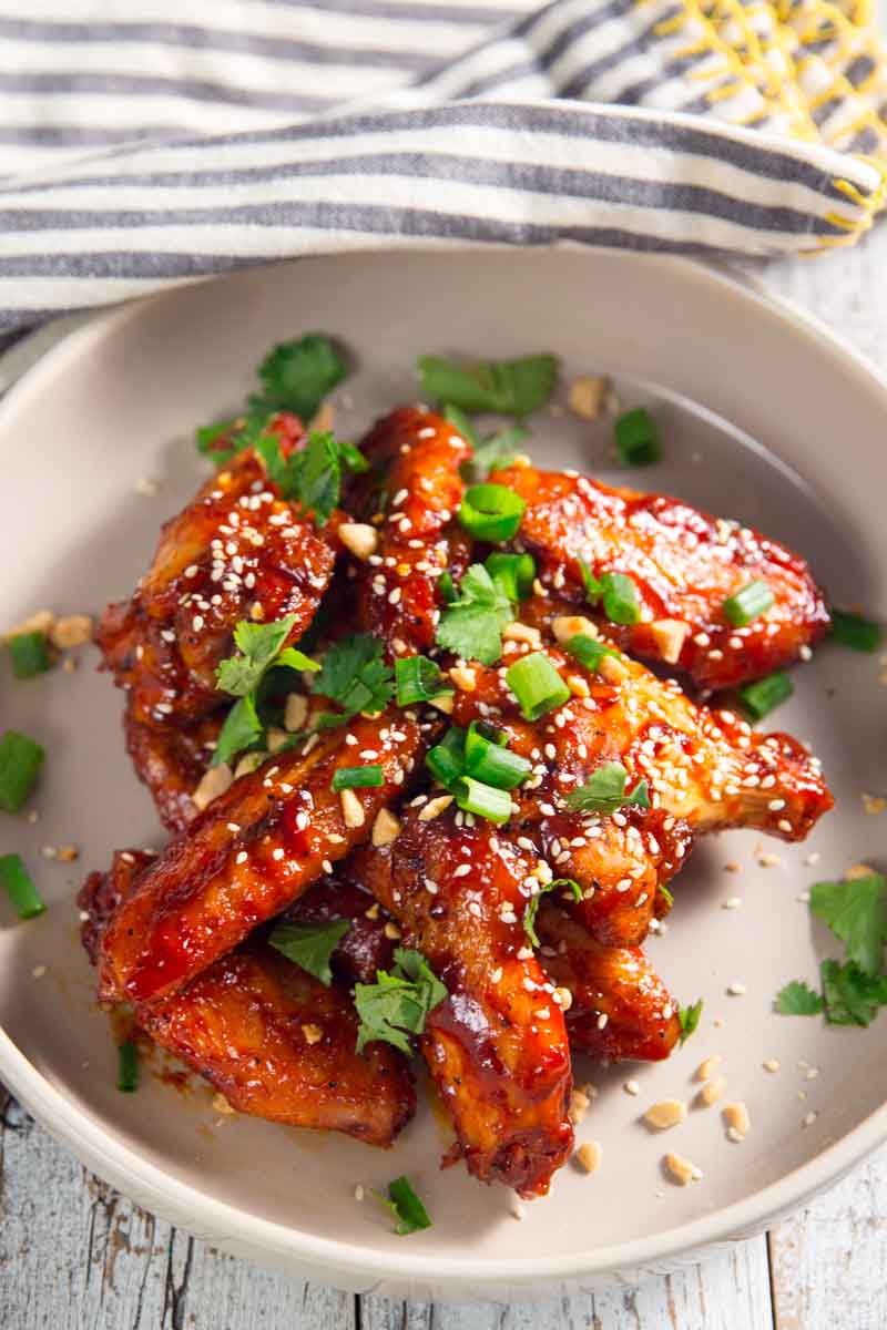 spicy smoked Korean chicken wings