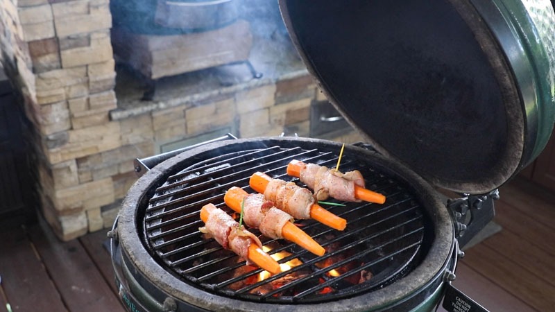 Grilled Bacon Wrapped Vegetables with OXO