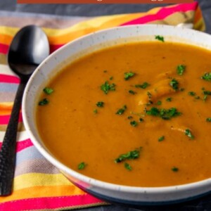 Butternut Squash Soup Cooked on the Big Green Egg