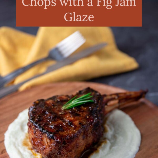 Grilled Kurobuta Pork Chops with a Fig Jam Glaze