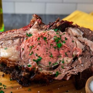 Grilled Bone in Prime Rib Roast