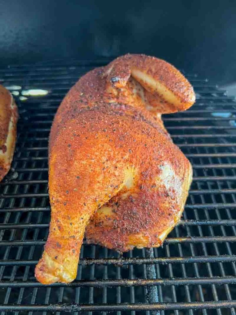 Big Green Egg Smoked Chicken with White Sauce - The BBQ Buddha