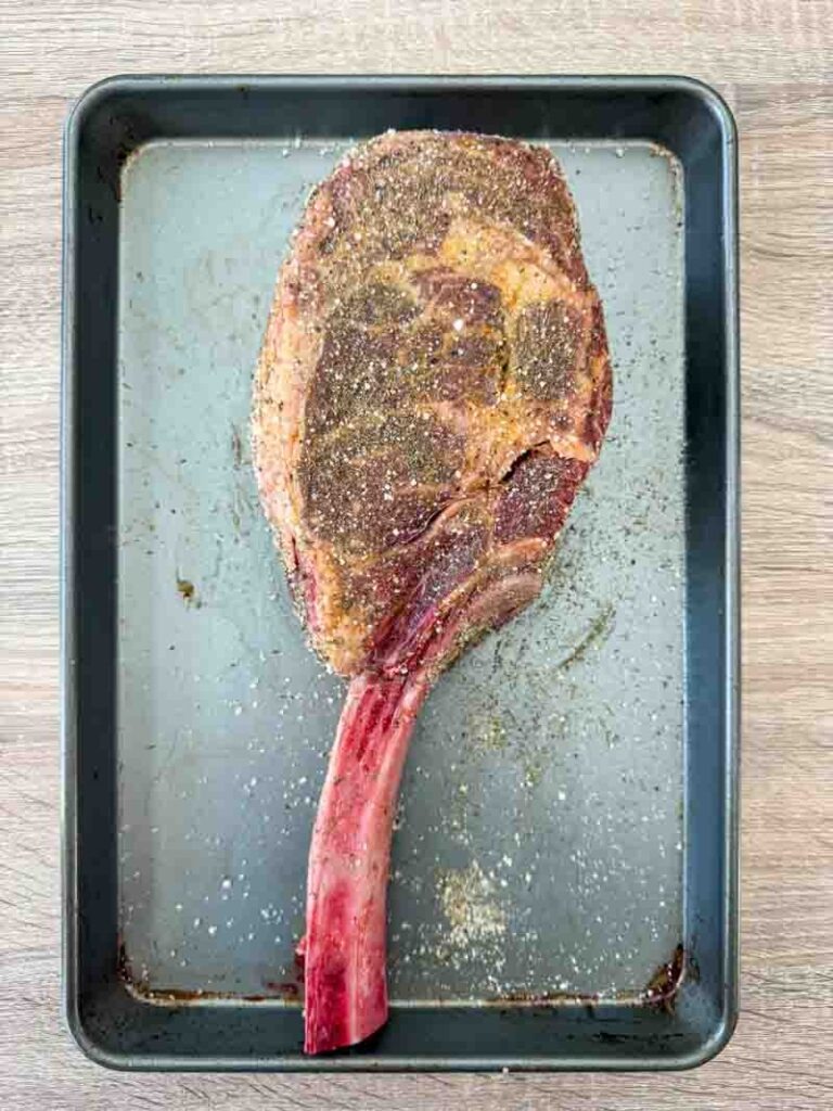 Big Green Egg Tomahawk Ribeye The BBQ Buddha