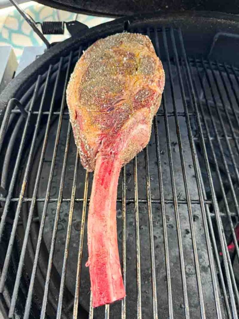 Big Green Egg Tomahawk Ribeye - The BBQ Buddha