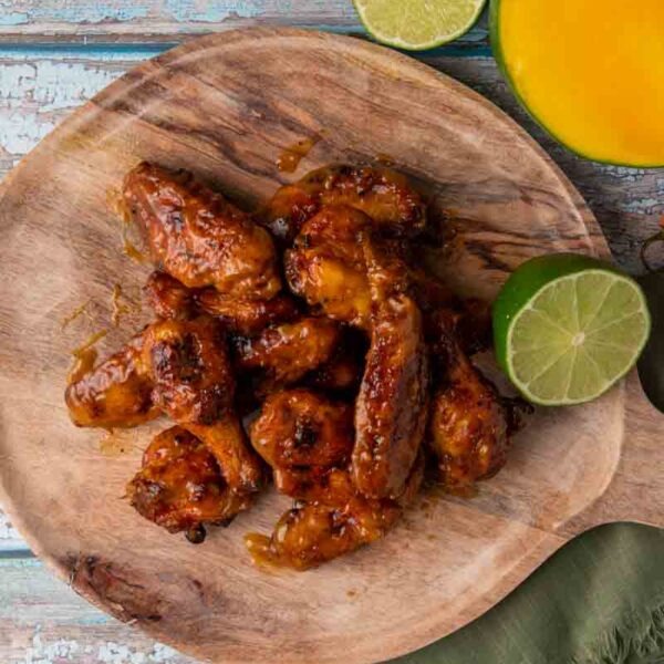 Big Green Egg Mango Habanero Wings